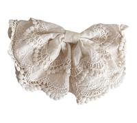 Lace Embroidered Bow Hair Pins Sweet Bow Clip Large Hair Clips for Women Girls Sweet Temperament Barrettes Female Party Headdress