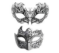 Lace Eye Masque - Stylish Face Accessories, Themed Partner Masks,Carnival Masque | Glittering Masquerade Masques Set, Carnival Masking Collection, Accessories for Evening Gala
