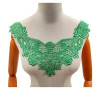Lace Fabric 1PCS Water-Soluble Lace Embroidery Polyester Light Silk Fake Collar Three-Dimensional Hollow Corsage Collar Flower DIY Clothing(1-364-04)