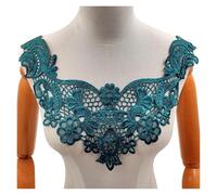 Lace Fabric 1PCS Water-Soluble Lace Embroidery Polyester Light Silk Fake Collar Three-Dimensional Hollow Corsage Collar Flower DIY Clothing(1-364-10)