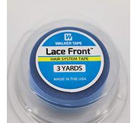 "Lace Front Support" Walker Double Sided Roll Tapes Stickers Adhesive for Men Hair System Replacement Toupee Hair Extension Wig Bundles Hair Weave Closure Lace Frontal(3 Yards & 3/4 Inch)