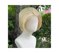 Lace Front Wig 613 Blonde Short Bob Cut Synthetic Lace Front Wigs for Women Cosplay