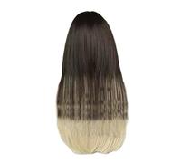 Lace Front Wig Pickled long straight hair wig for ladies with(Black)