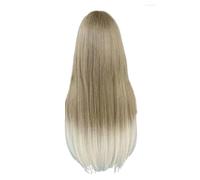 Lace Front Wig Pickled long straight hair wig for ladies with(Gris)