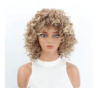 Lace Front Wig Pickled Short Curly Wig For Women, Vintage And Fluffy