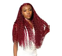 Lace Front Wig Transparent Frontal Glueless Human Hair With Baby Pre Plucked Hairline Density Brazilian Wigs For Black Women Snow with The Hair Manga (Red, 20)