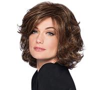 Lace Front Wigs Hair Straight Synthetic Wigs Hair Short Wavy Wig wig Hair Spritz (brown, One Size)