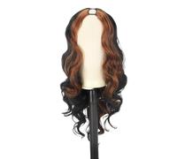 Lace Front Wigs Human Hair Women's Half Head Set Big Wave Long Curled Hair Natural Fluffy Wig for Women(Multi-colored)