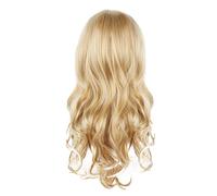 Lace Frontal Long Blonde Wigs 60 Cm Blonde Wig Golden Blonde Long Wavy Wigs Female Curly Long Woman Cosplay Costume Natural Synthetic Wavy Wigs For Women Cosplay Party Osier Hair (Gold, One Size)