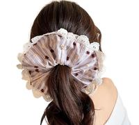 Lace Hair Rope Hair Bun Scrunchies Elastic Hair Rope Big Hair Scrunchy Heavy Duty HairBands Female Accessories Striped Lace Scrunchies