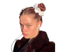 Lace Hair Scrunchy Women Vintage Hair Scrunchies Lady Casual Hair Accessories