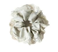 Lace Hair Tie 3pcs High Appearance Level Lace Fabric Elastic Hair Rope Simple Small Fragrance Sweet Tie Cord Gentle Temperament(Color 1)