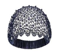 Lace Headband - Elastic Eyelet Rhinestone Vintage - Wide Boho Lace Headbands | for Party Leisure Holiday Wedding