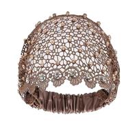 Lace Headbands for Women Elastic Eyelet Rhinestone Vintage