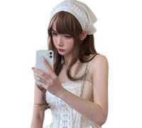 Lace Headscarf Girl Headbands Elegant Hair Scarf Bandanas Headpiece Turban Hairband Women Photo Headwrap Head Covering Travel Headwrap