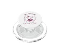 Lace Lip Gloss Texts Social Club Coquette Girlycore PopSockets PopGrip for MagSafe