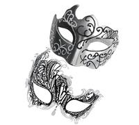 Lace Masquerade Mask, Mask Costume, 2 x Vintage Face Covers, Mask Set for Him and Her, Costume Accessories for Prom, Carnival