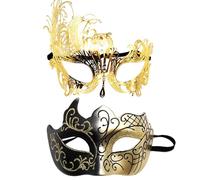 Lace Masquerade Masquerade Masquerade Mask Costume 2X Retro Face Cover Shimmer Face Covers for Him and Her Party Supplies for Women Men