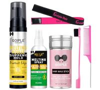 Lace Melting and Holding Mousse Glue-Less Hair Adhesive for Wigs, Wig Glue Lace Melting Spray Lace Melt Mousse for Closure Wigs Extensions, Wig Melting Mousse Supreme Hold for Wig Hair Wig Install Kit