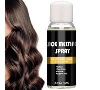 Lace Melting Spray, Invisible Quick Drying, 1.81x5.12 Inches Hair Aid, Wig Bond Tool, Makeup Beginner Accessory with Modern Style, Equipment for Beauty Stylists Men Women Travel Styling Party Offices