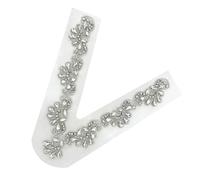 Lace Mesh False Neckline Collar Patches Rhinestones Beaded Sew On Appliques for Sewing Clothes Craft Clothing Accessory Bridal Dress Mesh Patches