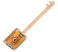 Lace Music Products CBG3001 LACE ELECTRIC CIGAR BOX GUITAR - SECRET SOCIETY - 4 STRING