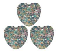 Lace Pattern of Flowers And Butterflies Car Air Freshener, 3 Pcs Love form Hanging Air Freshener Cards, Long Lasting Fragrance Scented Cards for Car, Home, Office Black-style