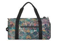 Lace Pattern of Flowers And Butterflies Gym Bag for Men Women, Waterproof Gym Tote Bags, Large Duffel Bag for Travel Workout