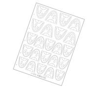 Lace Patterned Nails Stickers Breathable Paper Materials Wedding Party Essential Easy Peels Off Customizable Decoration For Women Elegant Lace Decals