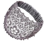 Lace Pearl Headband Bohemian Headpiece, Hair Turban, Elastic Headband