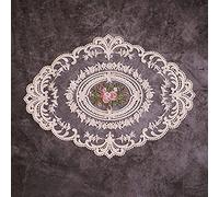 Lace Placemats,Embroidered Dinning Table Place Mats, Flower Vintage Crochet Lunchmat Doilies, Hollow Vase Mat for Home Kitchen Decoration(Yellow 1)