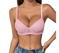 Lace Push up Bra Push Up Bras for Women Plunge Sexy Deep V Plunge 2 Sizes Bigger Boost Bra Padded Bombshell VS Add 2 Cups Assets Full Effect Underwire T-Shirt Bralette Pink