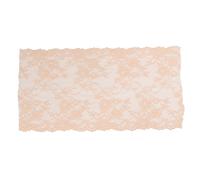 Lace Ribbon 24cm Wide 10 Yards, Embroidery Lace Fabric, DIY Clothing Accessories with Good Elasticity, Soft Nylon Material for Hair Rope Headband Ankle Decoration, Simple Operation (Apricot)