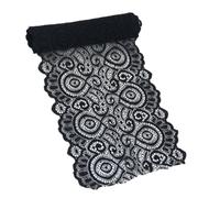Lace Ribbon Black Elastic Lace Fabric French Hollow Stretch Laces Trim for Sewing, Crafts