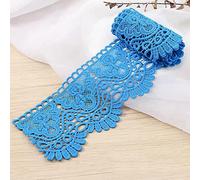 Lace ribbon,decorative lace ribbon,1 Yard 10 cm Wide Milk Silk Vintage Lace Trim Lace Trim Embroidery Decorative Ribbon Lace Flower Ribbon(Royal,1 Yard)