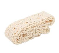 Lace Ribbon DIY Cutting, Cotton Thread Lace Trim for Sewing and Quilting, Elegant Clear Pattern Ribbon for Christmas Wedding Decoration, 20 Yards x 0.8 Inch (Beige)