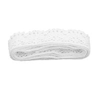 Lace Ribbon DIY Cutting Elegant Clear Patterns, Cotton Thread Lace Trim for Sewing, Quilting & Patchwork, 20 Yards 0.8 Inch Wide for Christmas Wedding Gift Decoration (White)