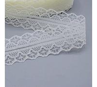 Lace Ribbon Lace Trim Ribbons Roll Multiple Colours for Crafts Gifts Wrapping Wedding Decorations(3cm*22.75m Beige)