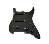 Lace Sensor 44513-02 Blue/Silver/Red Loaded Stratocaster Pickguard - Black