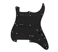 Lace Sensor Blue/Silver/Red Loaded Pickguard SSS Black