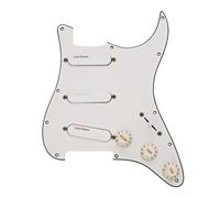 Lace Sensor Blue/Silver/Red Loaded Pickguard SSS White