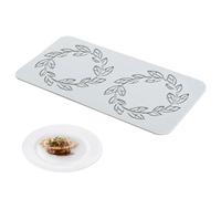 Lace Silicone Mold 2 Cavity Wreath Shape Tuille Molds DIY Non-stick Lace Mold Flexible Food Grade Reusable Heat Resistant Silicone Moulds for Fondant Chocolate Tuille Molds Silicone Baking Mold Silic