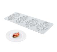 Lace Silicone Mold 4 Cavity Leaf Shape Tuille Molds DIY Non-stick Lace Mold Flexible Food Grade Reusable Heat Resistant Silicone Moulds for Fondant Chocolate Tuille Molds Silicone Baking Mold Silicon