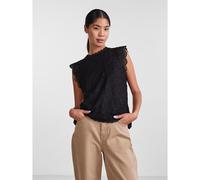 Lace Sleeveless Blouse Black