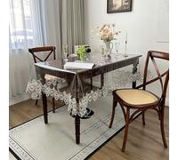 Lace Table Runner， Lace Small Flower Embroidered Table Runner(140 * 200cm)