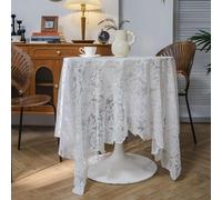 Lace Tablecloth, Embroidered Decorative Cloth for Weddings and Events, Elegant Table Cover for Home Styling, Cake Photography Backdrop