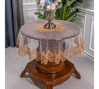 Lace Tablecloth for Di Satin Floral Solid Color Cover for Weddings Banquets Home Decor 130cm Round Lace Table Cover Di Table Det