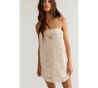 Lace Take Me With You Mini Dress at Free People in White Swan, Size: Large - female