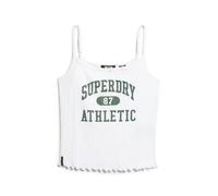 Lace tank top with women's pattern Superdry Athletic Blanc L/XL