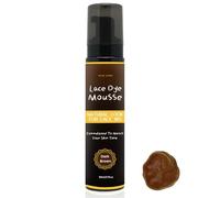 Lace Tint Melting Hair Mousse, Mocha Dark Brown Foam Spray for Lace Front Wig Toupees Hair pieces, Lace Tint Mousse for Women Hair Wig Lace Wigs Toupees and Natural Finishing Lace Color, 105ml
